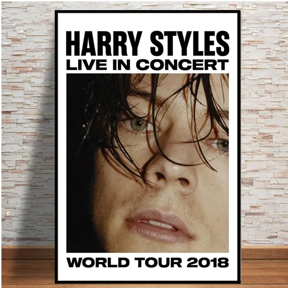 Styles 2018 Tour Music Star gorący plakat i wydruki sztuka ścienna Nowoczesne płótno malowanie zdjęć ściennych do salonu Dekorowanie domu 9291934