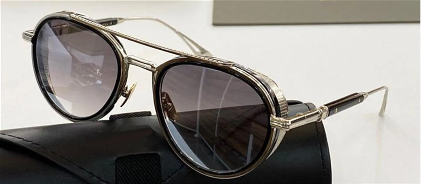 Nieuwe zonnebrillen Men Design Metal Retro Eyewear Epiluxu Pilot Japanse handgemaakte boetiek Classic UV 400 glazen topkwaliteit3054