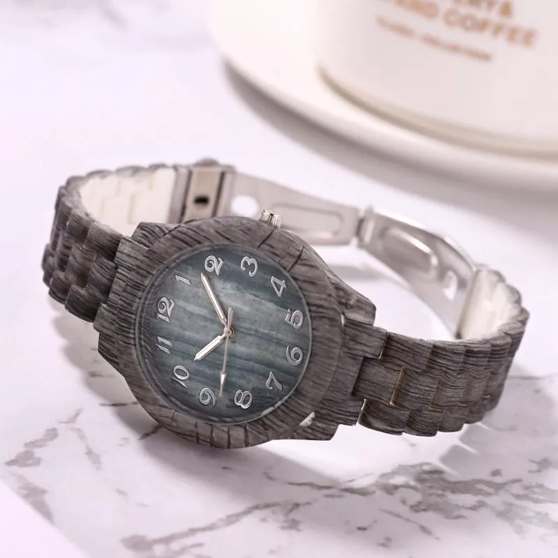 2020 mode Lässig Holz Frauen Uhren Kleid Armbanduhr für Frauen Montre Femme Dame Quarzuhr Relogio Feminino1215u