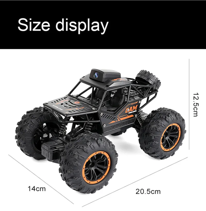 La più recente auto 2 WIFI FPV RC con telecamera HD telecomando Crawl Off Road RC Auto da corsa con controllo del telefono della batteria dell'auto LJ2009185355369