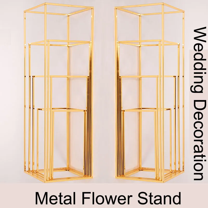 Metal Display Props Wedding Decoration Props Golden Wrougth Iron Geometric Road Leading ...
