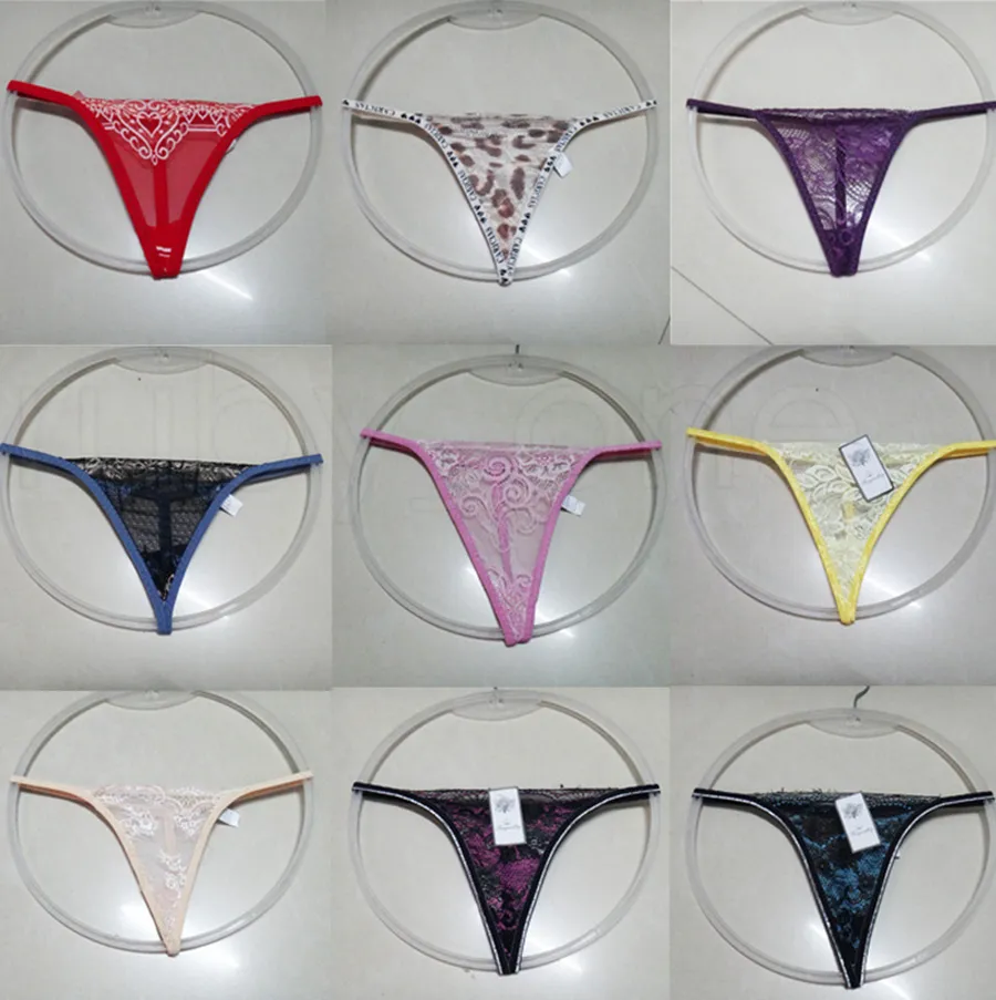 Nyaste Kvinnor Lace Transparenta Panties Lady Fashion Tangas G-Strängar Thongs Underkläder T-Pants Underkläder Panties Bragas