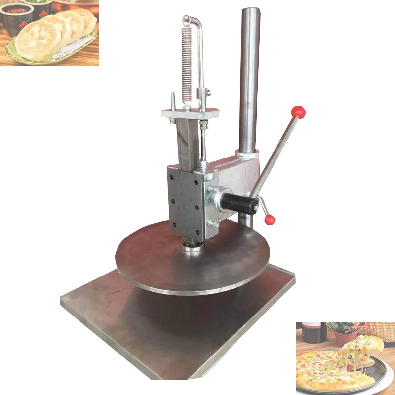 가정용 피자 반죽 수동 생과자 프레스 머신 매뉴얼 파이 및 페이스트리 빵 껍질 프레스 머신 고기 반죽 압박 기계 246d
