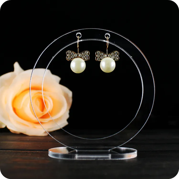 Round Earring holder stand jewellery display organizer door virtues earrings display earing holder case jewelry hand mannecan293x