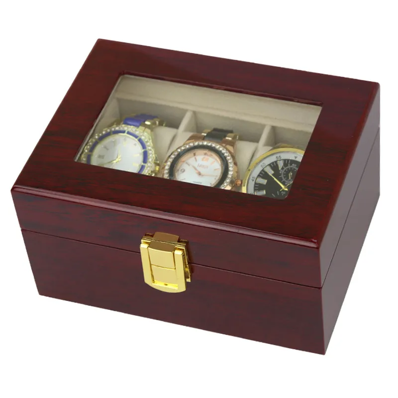 Lism caixas de luxo madeira storag 2 3 5 6 10 12 20 relógios caixas exibição caixa de jóias caso organizador titular promoção1266n