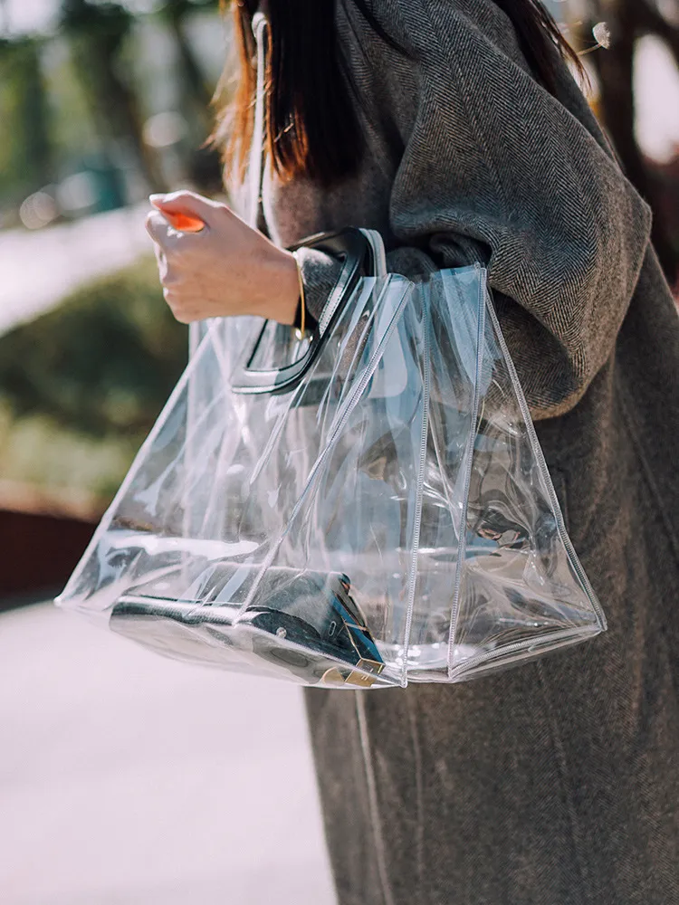 Tote bag plastique transparent deals