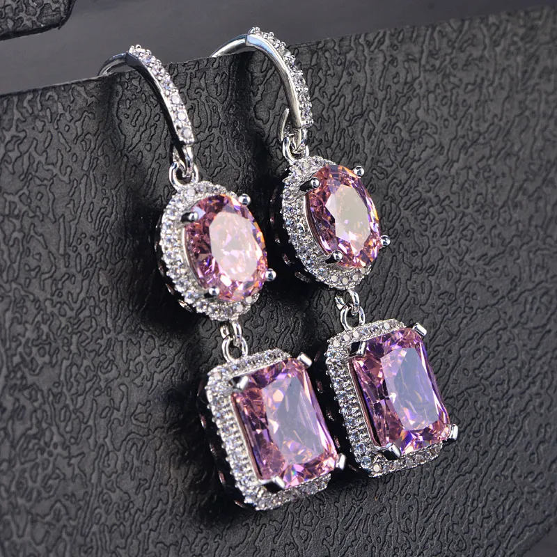 Onerain Top Quality 925 Sterling Silver Citrine Gemstone Long Drop Dangle Hook Earrings Fine Jewelry Women Gifts Whole 2009232442