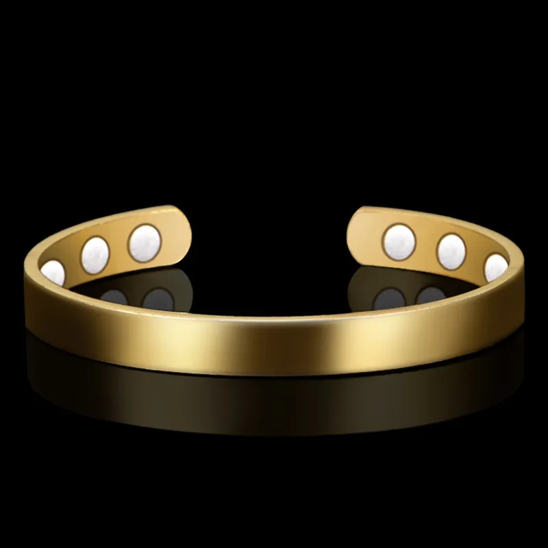 Pulseira de pulseira saudável para feminino terapia com terapia de potência magnetita pulseiras bangles banges homens jóias de saúde copper228h