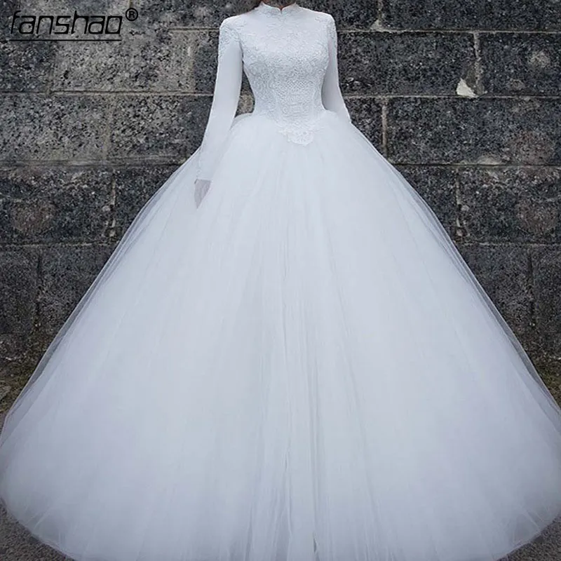 2019 Elegante vestido de novia informal Vestidos de novia africanos de lujo Apliques de sirena Tren desmontable Vestidos de novia clásicos