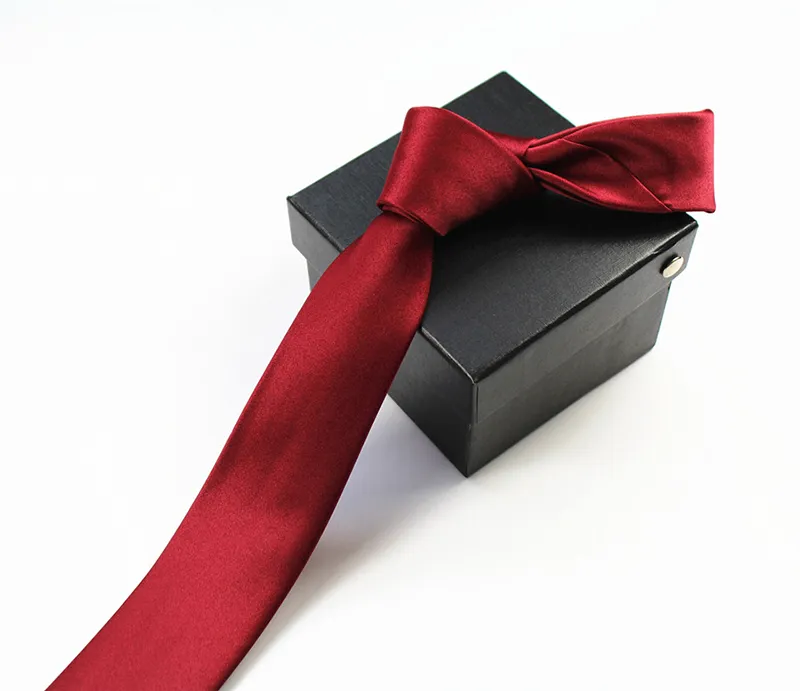 GUSLESON 2020 Hochwertige Herren-Krawatte, einfarbig, 100 % Seide, schmal, dünn, schmal, Gravata-Krawatte für Männer, formelle Hochzeit, Party278K