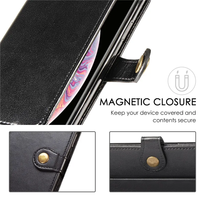 PU Leather Phone Case for iPhone X XS XR 13 12 11 Pro Max 8 7 6 Plus SE Business Style with Wallet Card Slot4193917