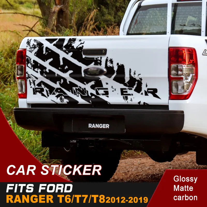 Accessori auto 4x4 off road back door Letter spots graphic Adesivo auto in vinile adatto ford ranger T6 / T7 / T8 2012-2019