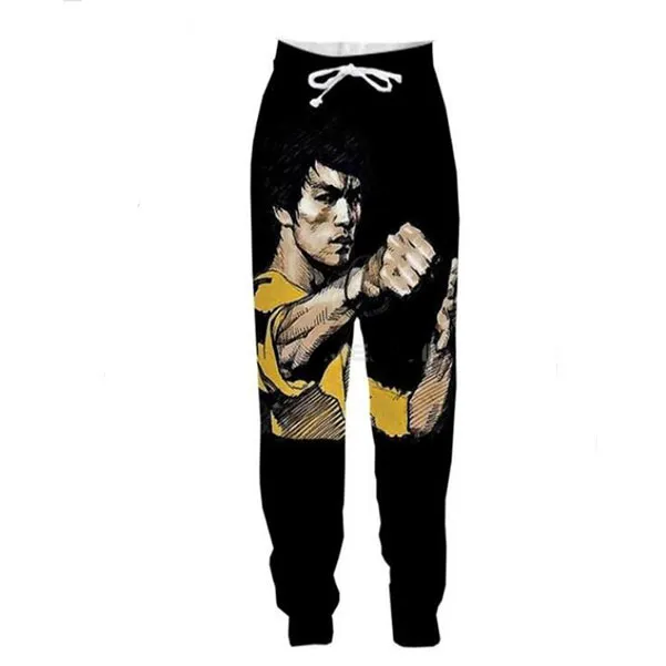 New Menwomens Bruce Lee Funny 3D Print Fashion Tracksuit Hip Hop Pantalons Hoodies F098327352