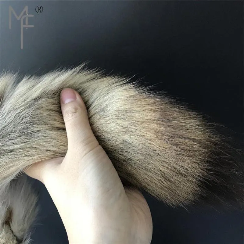 MagicFur - Grande Tail de fourrure de Wolf Real W 2 8x7cm Plux Tool Funny Cosplay To Keychain1208h