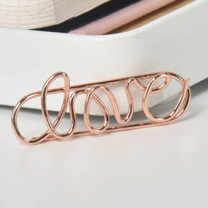 Creative Metal Paper Clips Rose Gold Crown Flamingo Paper Clips Bookmark Memo Planner Clips School Office Stationery Supplies2555468