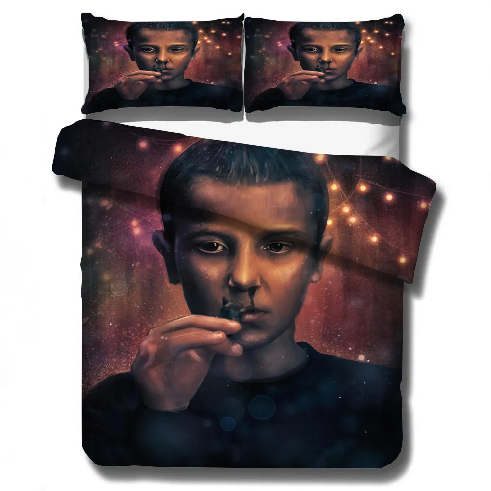 Stranger Things beddengoedset Dekbedovertrekken Kussenslopen Science Fiction Movies Trooster beddengoedset Beddengoed Beddengoed GEEN laken C4989188