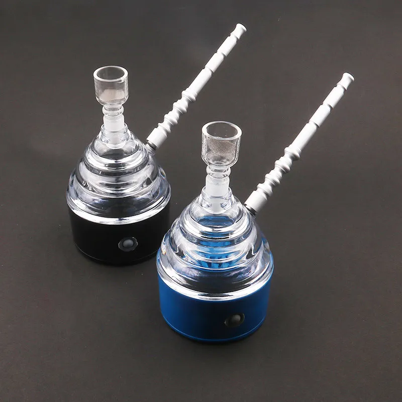 Electronic vacuum pipe new style glass hookah electric hair dryer plastic hookah glass pipe smoking accessories9645100