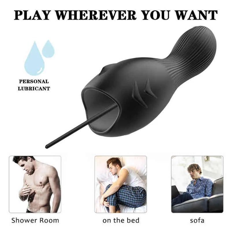 NXY Sex Producten Vibrator Urethrale Plug Mannelijke Masturbatie Cup Speelgoed Voor Man Toy Sexelle Vibradoreshombre Men Masturbator Stroker Volwassenen Producten0210
