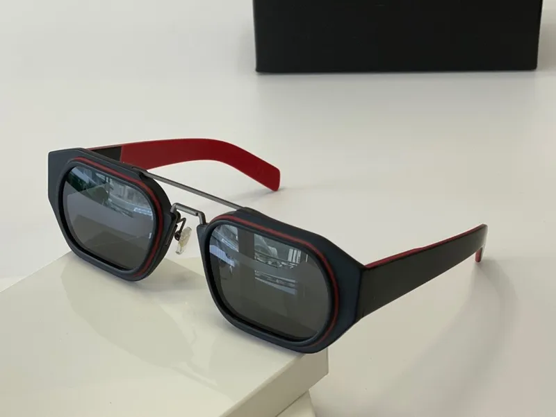 La nuova popolare piastra occhiali da sole moda 01 con montatura in metallo ottagonale tendenza stile moda serie ape di alta qualità SPR01WS viene fornita con custodia273m