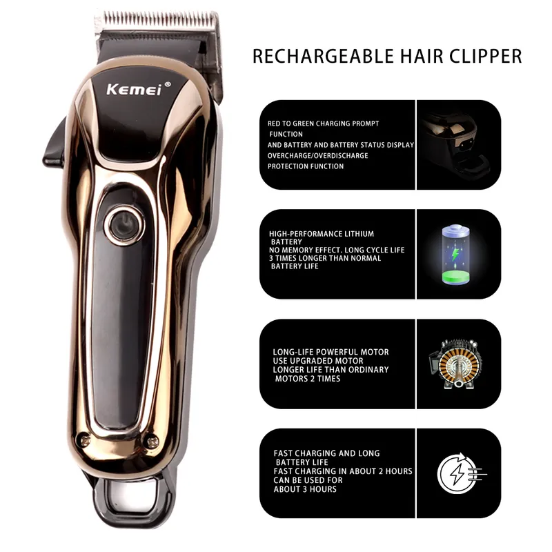 LCD Electric Clipper Zestaw Trimmer USB Włosy do Clippera do krawędzi do golarki do brody do brody podlegającej dla mężczyzn cięcie fryzjera M 220623