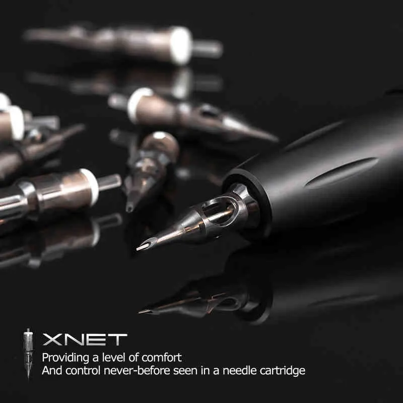 XNET V-Rex Tattoo Cartridge Needles RM Disposable Steriliserad säkerhet Permanent Makeup Needle för maskiner Grips 211229