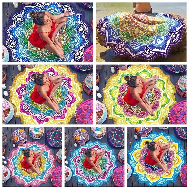 Beach-Towel-Tassel-Yoga-Mat-Carpet-Tapete-Doormat-Tapestry-Indian-Mandala-Blankets-Bathroom-Carpet-Camping-Mattress