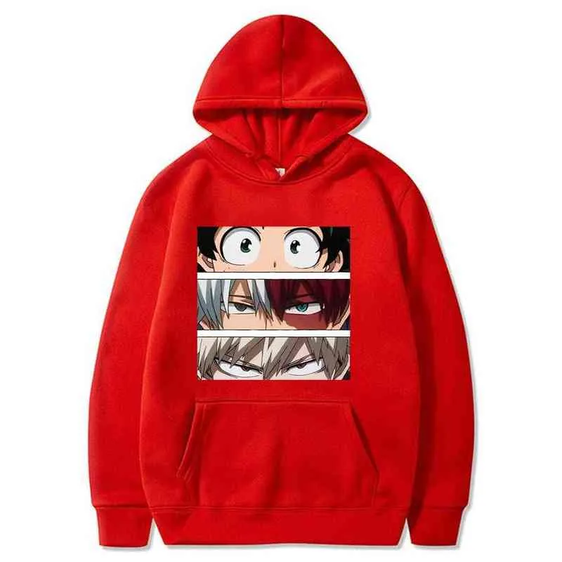 My Hero Academia Hoodies Män / Kvinnor Casual Printed Harajuku Pullovers Höst Långärmad Sweatshirts H1227