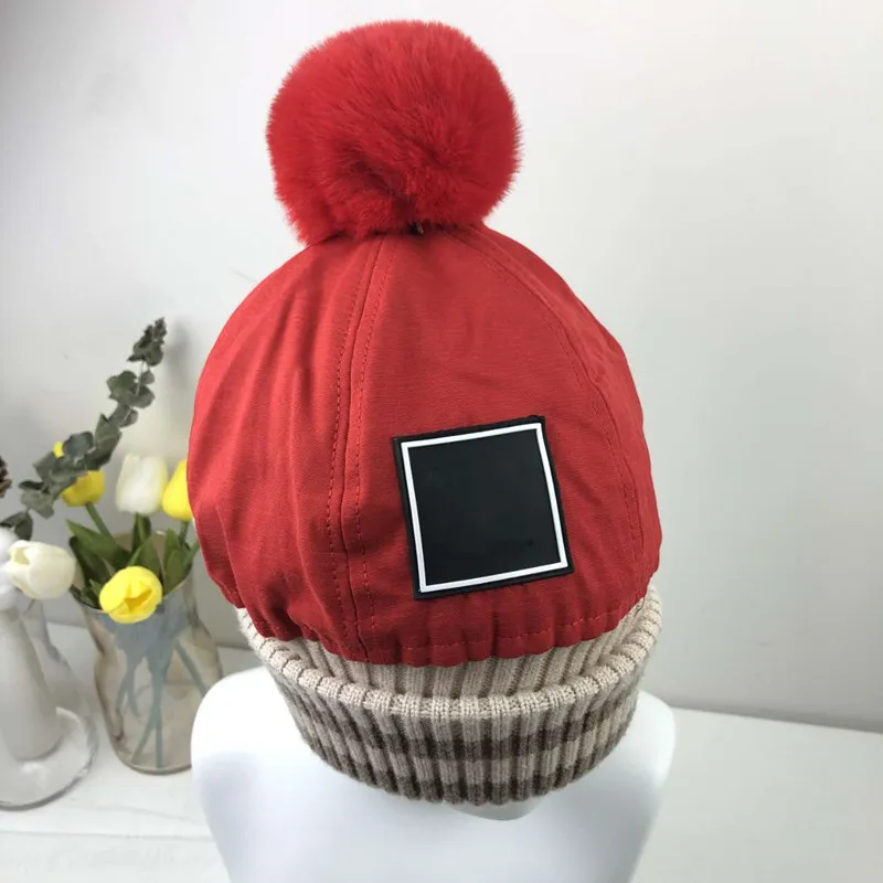 Luxus-Street Beanie Skull Caps Warm Herbst Winter Ball Top Winter Atmungsaktive Eimer Hut für Mann Frau 7 Farbe Kappe Top Qualität254i