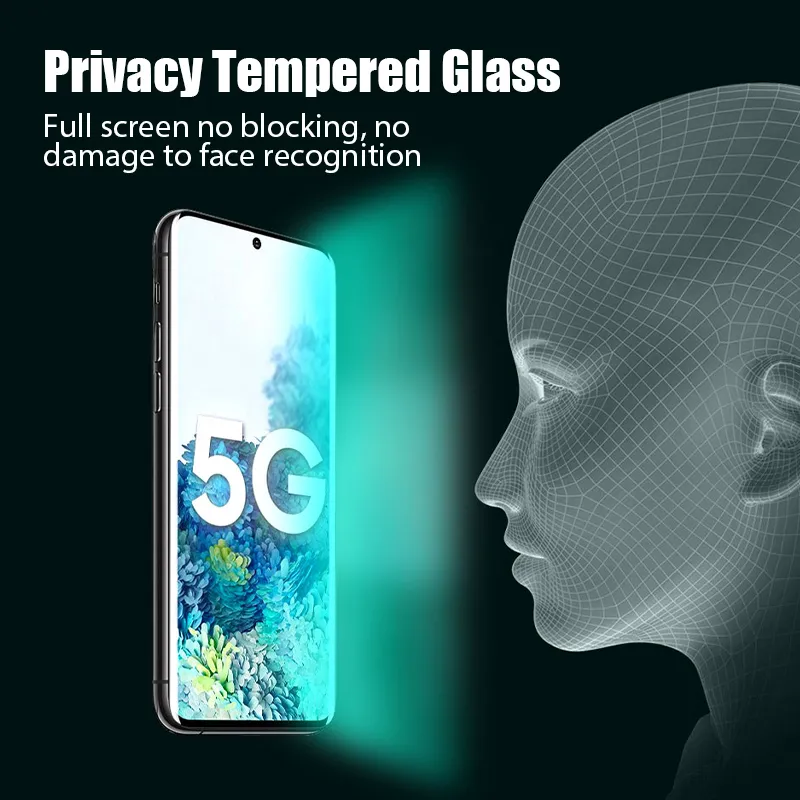 Verre trempé de confidentialité 9D pour Samsung Galaxy A71 A51 A42 A41 A31 A21S verre trempé sur Samsung A12 A11 A70S A70 A50S