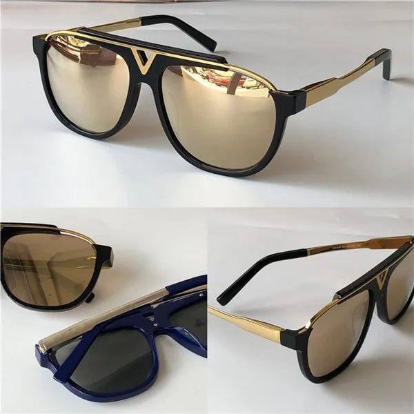 Mannen ontwerp 0936 zonnebril miljonair vierkant frame topkwaliteit outdoor avant-garde hele stijl bril met case243S