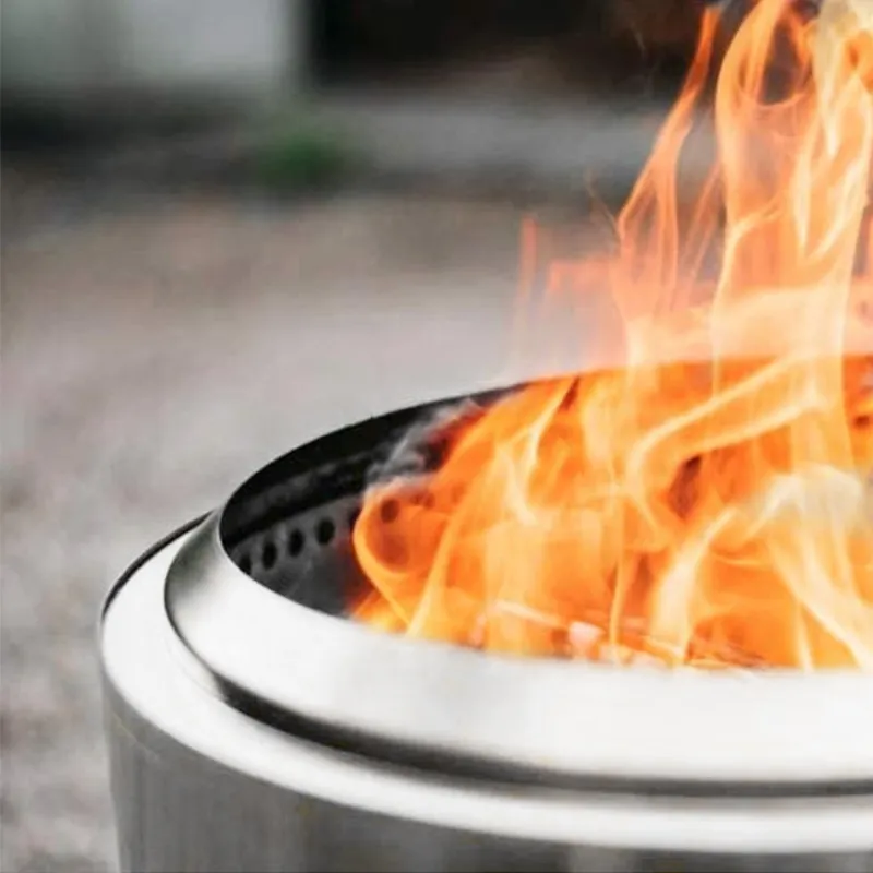 Fogueira fogueira fogão de madeira aço inoxidável acampamento portátil inverno aquecimento prático ao ar livre 2202255912248