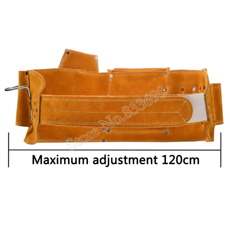 Peau de vache sac à outils taille poche ceinture support de stockage organisateur réglable perceuse électrique pour tournevis matériel boîte à outils Y200324