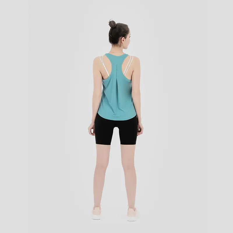 Women Sexy Open Back Sport Tank Racerback Vest Solid Yoga Shirts Tie Workout Racerback Tank Tops Fitness Tops Sport Shirt