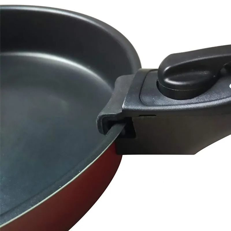 Borttagbar pannpotten handtag svart ersättare kökhantering avtagbar antiscaling handgrepp tarmklipp kök matlagningsverktyg 2016338956