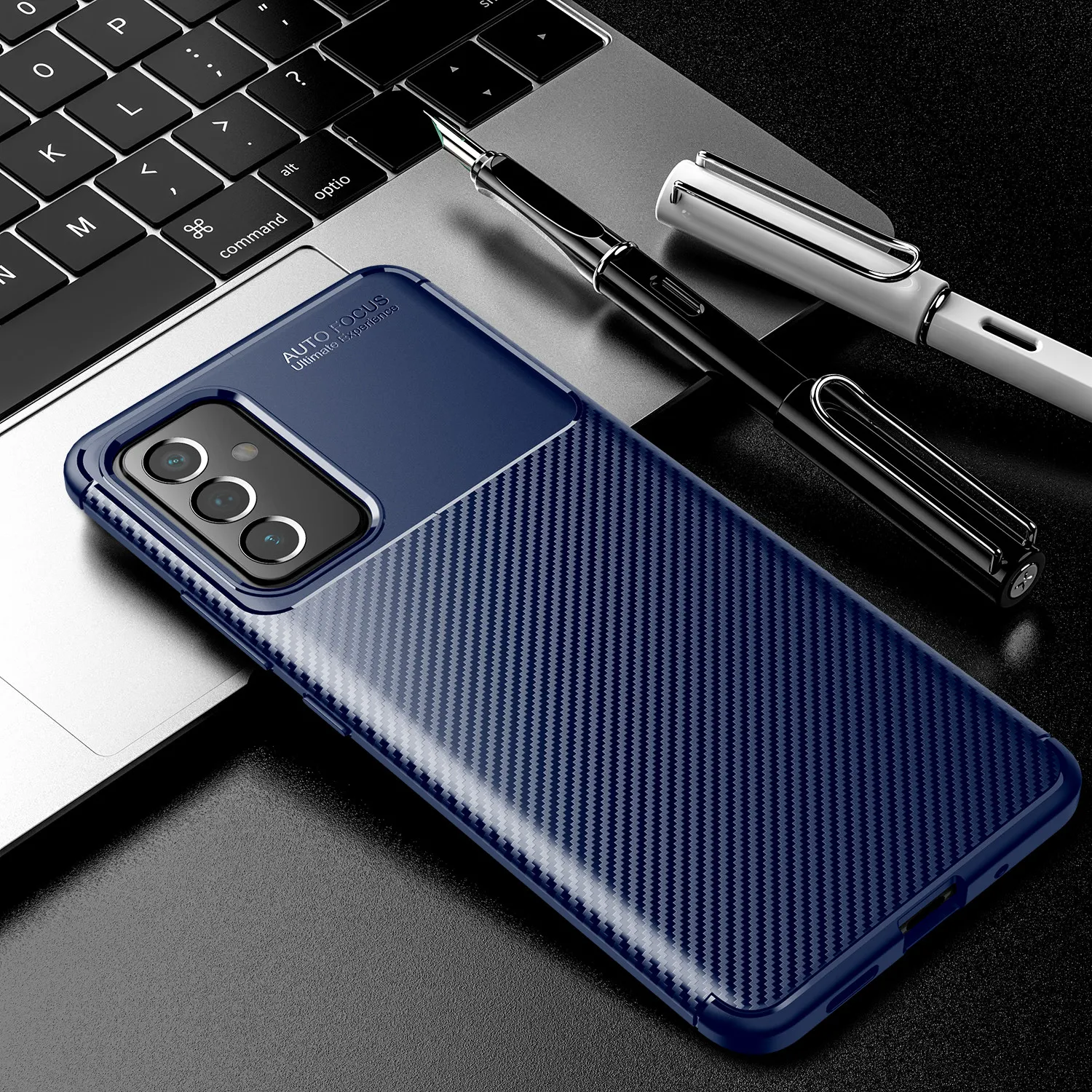 Luxury Carbon Fiber Shockproof Cases For Samsung Galaxy A82 5G Soft TPU Silicone Bumper Protective Back Cover Capa Coque Fundas