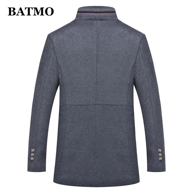 Batmo Ankunft Herbst Winter Hohe Qualität Wolle Pelzkragen Casual Trenchcoat Herren Jacken Plus Größe M 1786 LJ201110
