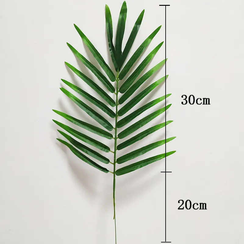 en plastique feuilles de palmier artificielles branche plantes vertes fausse feuille tropicale maison décoration de mariage arrangement floral T20070285K