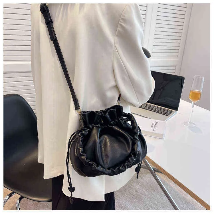 Shopping Bags Diamant Rooster Vrouwen Emmer Tas Luxe Merk Handtassen Mode Zachte Pu Leer Vrouwelijke Schouder Crossbody Bag Keten Zakken 220304