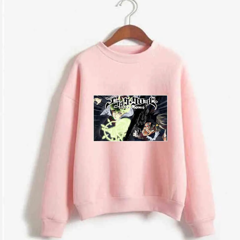 Sudadera con capucha Black Clover Asta Print Cosplay disfraz Anime mujeres/hombres Top H1227