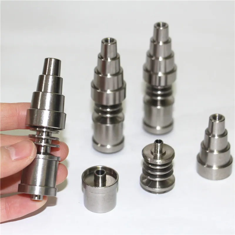 الأدوات اليدوية DAB 6 في 1 التيتانيوم بلا Domonium e Nail FIT 20mm سخان السخان أنبوب الزجاج الماسك الرماد ل Bong316b