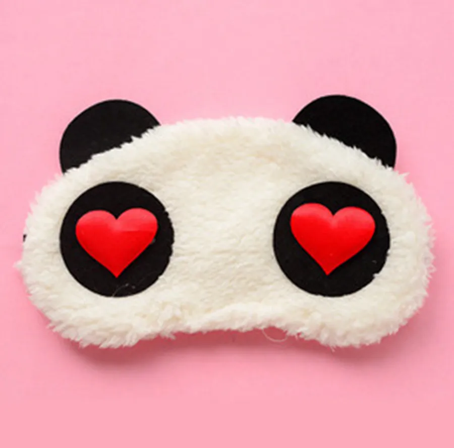 Cotton Panda Goggles Sleep Mask Shading Moisture Cartoon Eye goggles Migliora la qualità del sonno Occhi umidi