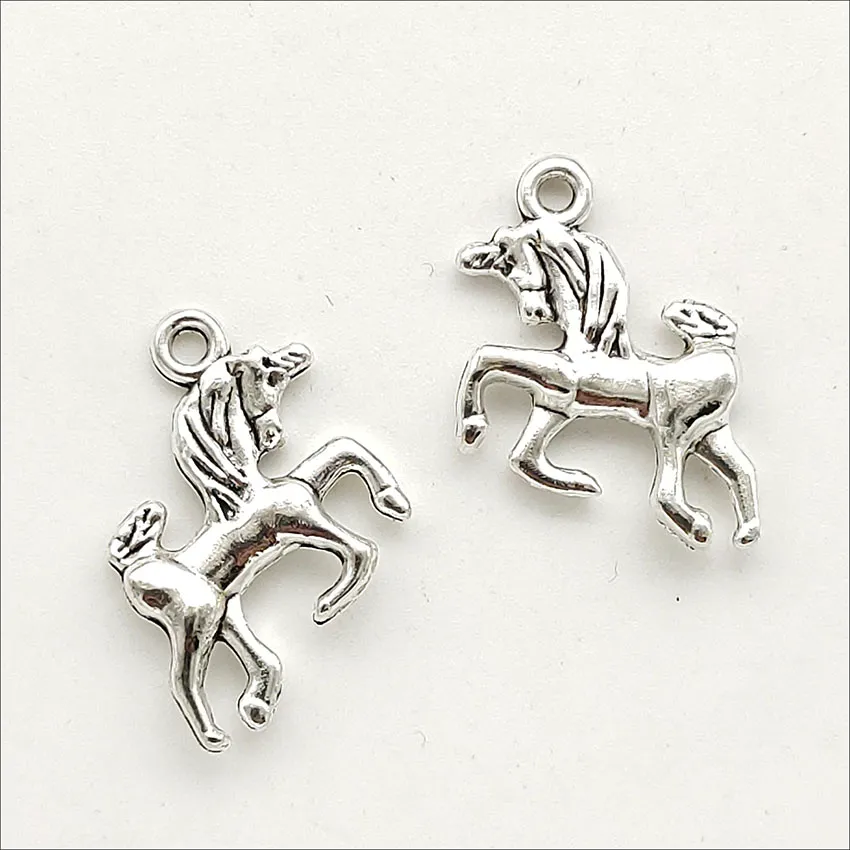 Unicorn Horse Alloy Charms Perles Pendants pour bijoux Making Oreing Collier Bracelet Clavier Chain Chain