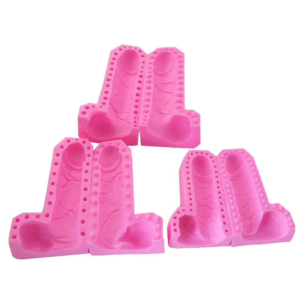 3D Beauté Pénis Silicone Fondant Gâteau Décoration Outils Chocolat Moule Savon Bougie Moules E868 201023