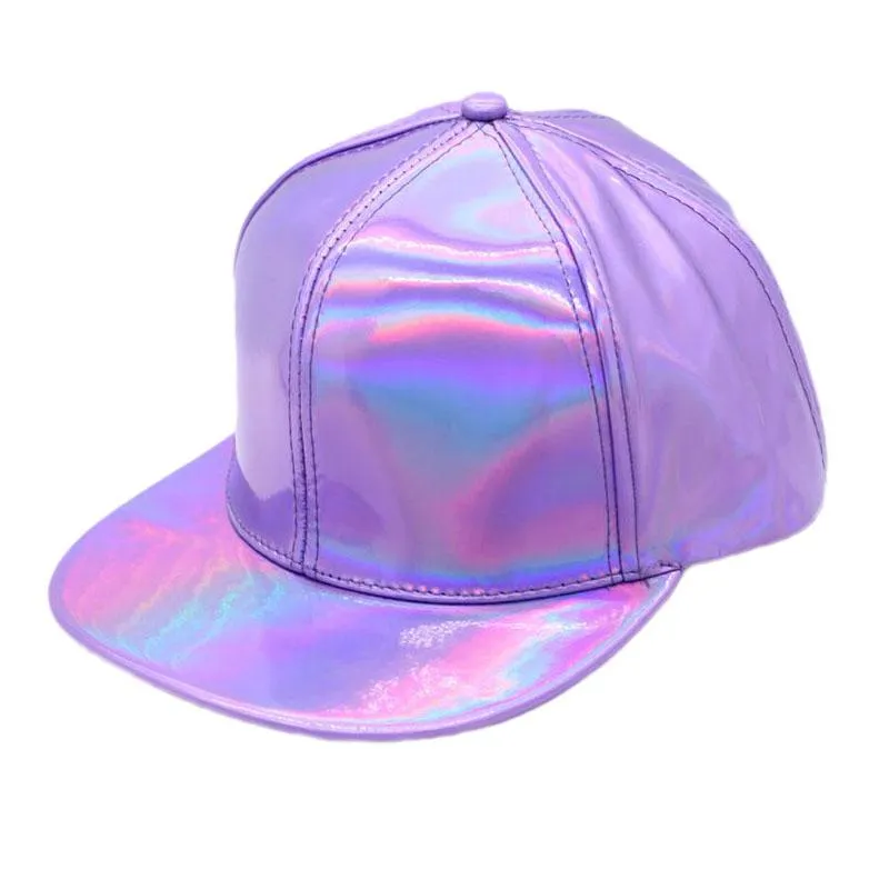 Bing Yuan Hao Xuan Fashion Unisex Silver Laser Baseball Cap Men Hip Hop Holographic Casquette Women Rainbow Basketball Hat225o