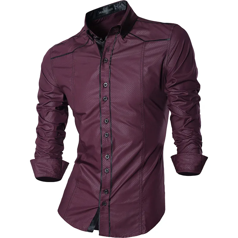 Jeansian printemps automne caractéristiques chemises jean décontracté pour homme chemise arrivée à manches longues coupe ajustée mâle Z034 220215