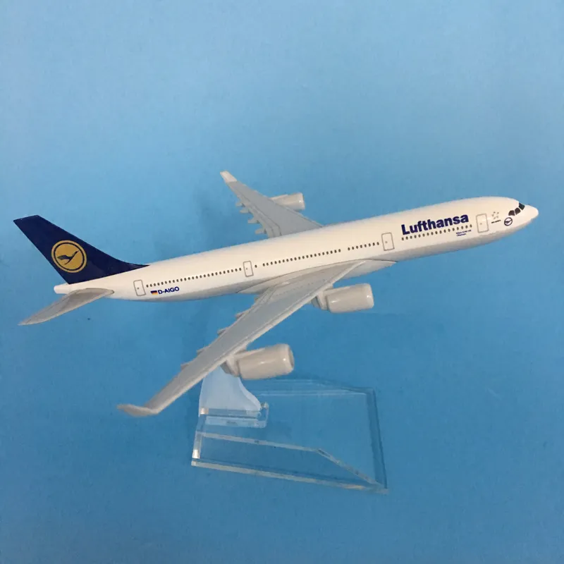 Jason Tutu 16cm Lufthansa Boeing 747 Model samolotowy Model samolotu Airbus Model 1400 DIECAST Metal Airplanes Toy LJ205358178