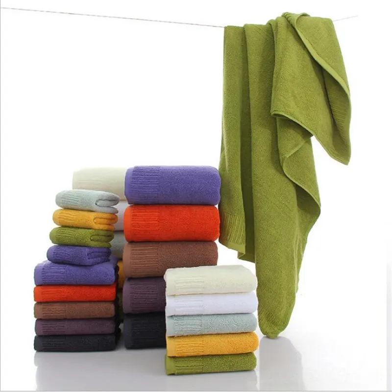 11 färger 3 stycken badhanddukar tjocka bomullshanddukar ansiktshanddukar badhandduk för vuxna tvättdukar hög absorberande badrumshandduk T200529