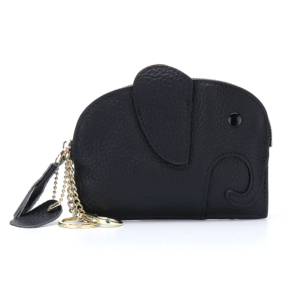 Personalidade fina de moda mini bolsa de moeda de caseiro macio Lady Lady Day Series Zero Wallet Ins Leather Creative Baby Elephant253o