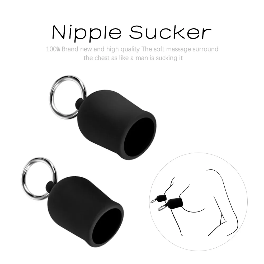 2st Nipple Sucker Kvinnlig bröstförstorare Pump Dual Suction Cup Massager Milk Suck Device Clitoris Stimulera sexig butik