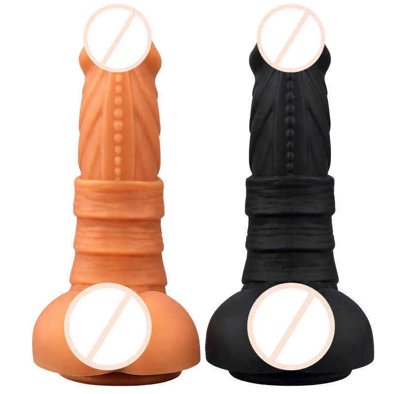 Nxy dildo's anale speelgoed siliconen super dikke voorpuxe simulatie peni's pistool machine masturbatie apparaat zachte valse penis leuke volwassen producten 0225